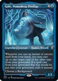 Gale, Waterdeep Prodigy (Foil Etched) — Commander Legends: Battle for Baldur's Gate