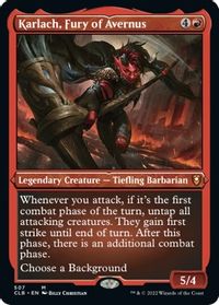Karlach, Fury of Avernus (Foil Etched) — Commander Legends: Battle for Baldur's Gate