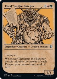 Thrakkus the Butcher (Showcase) — Commander Legends: Battle for Baldur's Gate