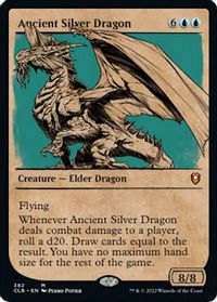 Ancient Silver Dragon (Showcase) — Commander Legends: Battle for Baldur's Gate