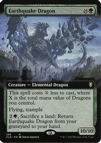 Earthquake Dragon (Extended Art) — Commander Legends: Battle for Baldur's Gate