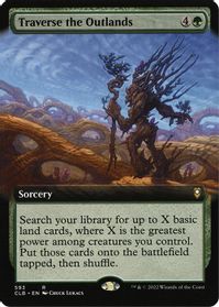 Traverse the Outlands (Extended Art) — Commander Legends: Battle for Baldur's Gate