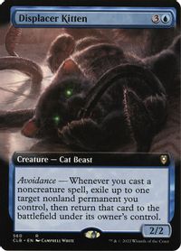 Displacer Kitten (Extended Art) — Commander Legends: Battle for Baldur's Gate