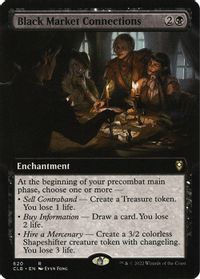 Black Market Connections (Extended Art) — Commander Legends: Battle for Baldur's Gate