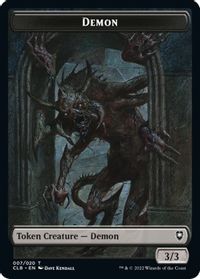 Demon Token — Commander Legends: Battle for Baldur's Gate