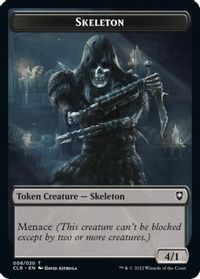 Skeleton Token — Commander Legends: Battle for Baldur's Gate