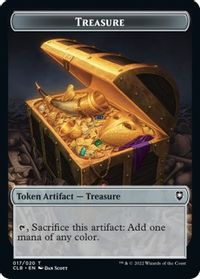 Treasure // Construct Double-Sided Token — Commander Legends: Battle for Baldur's Gate