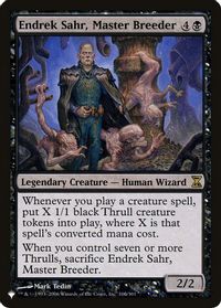 Endrek Sahr, Master Breeder — The List Reprints