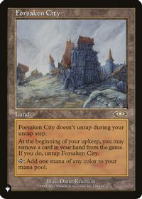 Forsaken City — The List Reprints