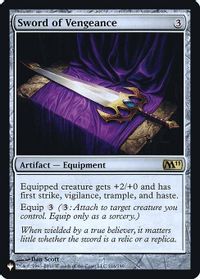 Sword of Vengeance — The List Reprints