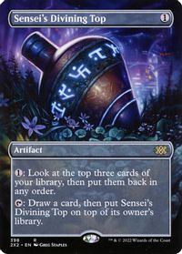 Sensei's Divining Top (Borderless) — Double Masters 2022
