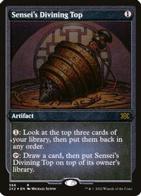 Sensei's Divining Top (Foil Etched) — Double Masters 2022