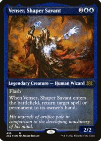 Venser, Shaper Savant (Foil Etched) — Double Masters 2022