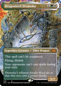 Dragonlord Dromoka (Borderless) — Double Masters 2022
