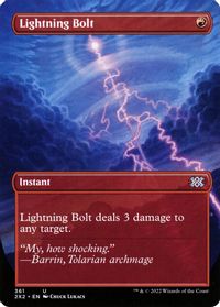 Lightning Bolt (Borderless) — Double Masters 2022