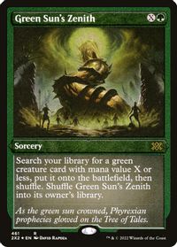 Green Sun's Zenith (Foil Etched) — Double Masters 2022