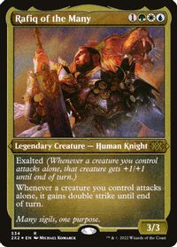 Rafiq of the Many (Foil Etched) — Double Masters 2022