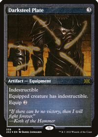 Darksteel Plate (Foil Etched) — Double Masters 2022