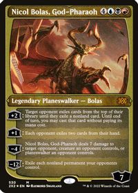 Nicol Bolas, God-Pharaoh (Foil Etched) — Double Masters 2022