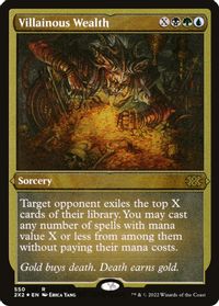 Villainous Wealth (Foil Etched) — Double Masters 2022