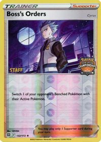 Boss's Orders - 132/172 (Regional Championships) [Staff] — League & Championship Cards