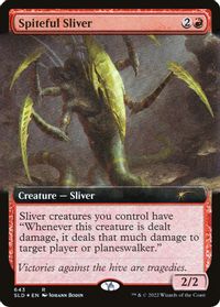 Spiteful Sliver (Extended Art) — Secret Lair Drop Series