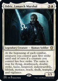 Odric, Lunarch Marshal — Commander: Dominaria United