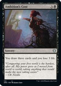 Ambition's Cost — Commander: Dominaria United
