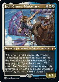 Jedit Ojanen, Mercenary (Foil Etched) — Commander: Dominaria United