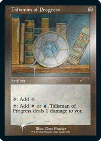 Talisman of Progress (Retro Frame) (Foil Etched) — Secret Lair Drop Series