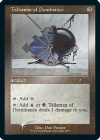Talisman of Dominance (Retro Frame) (Foil Etched) — Secret Lair Drop Series