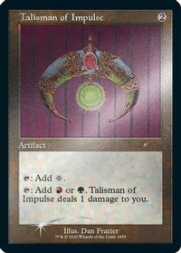 Talisman of Impulse (Retro Frame) (Foil Etched) — Secret Lair Drop Series