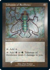 Talisman of Resilience (Retro Frame) (Foil Etched) — Secret Lair Drop Series