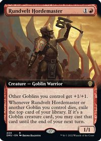 Rundvelt Hordemaster (Extended Art) — Dominaria United
