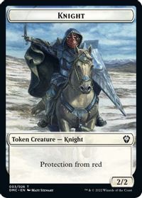 Knight Token — Commander: Dominaria United