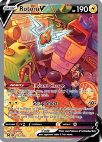 Rotom V (Alternate Full Art) — SWSH11: Lost Origin