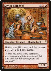 Lovisa Coldeyes — The List Reprints
