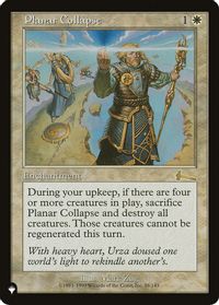 Planar Collapse — The List Reprints