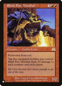 Skirk Fire Marshal — The List Reprints