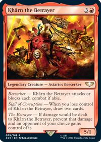 Kharn the Betrayer (Surge Foil) — Universes Beyond: Warhammer 40,000