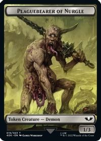 Plaguebearer of Nurgle // Spawn Double-Sided Token — Universes Beyond: Warhammer 40,000