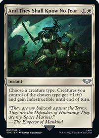 And They Shall Know No Fear (Surge Foil) — Universes Beyond: Warhammer 40,000