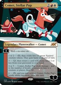Comet, Stellar Pup (Borderless) (Galaxy Foil) — Unfinity