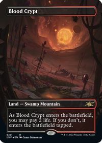Blood Crypt (Borderless) (Galaxy Foil) — Unfinity