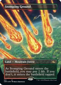 Stomping Ground (Borderless) (Galaxy Foil) — Unfinity