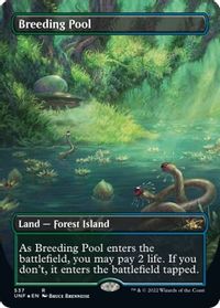 Breeding Pool (Borderless) (Galaxy Foil) — Unfinity