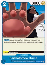 Bartholomew Kuma — Starter Deck 3: The Seven Warlords of The Sea