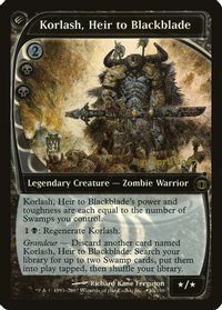 Korlash, Heir to Blackblade — Prerelease Cards