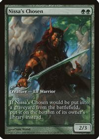 Nissa's Chosen — Game Day & Store Championship Promos
