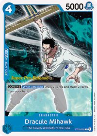 Dracule Mihawk — Super Pre-Release Starter Deck 3: The Seven Warlords of the Sea